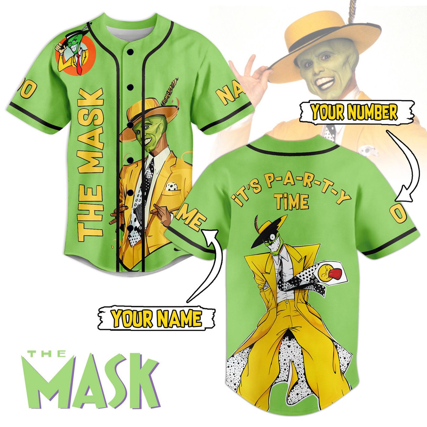 The Mask Baseball Jersey For Men Women And Kids Gift