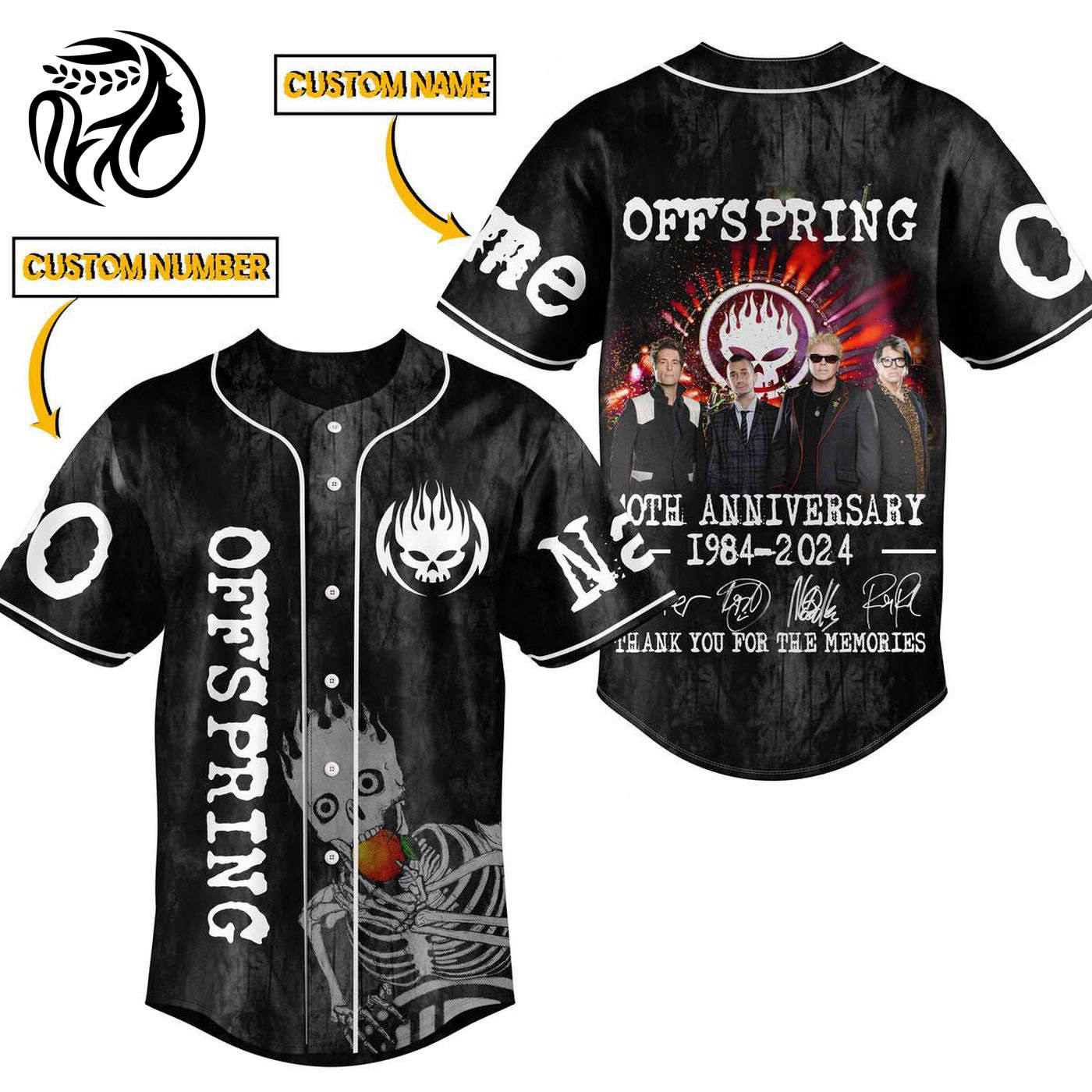 The Offspring Baseball Jersey For Men Women And Kids Gift