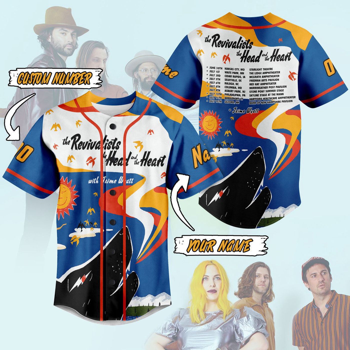 The Revivalists Baseball Jersey For Men Women And Kids Gift