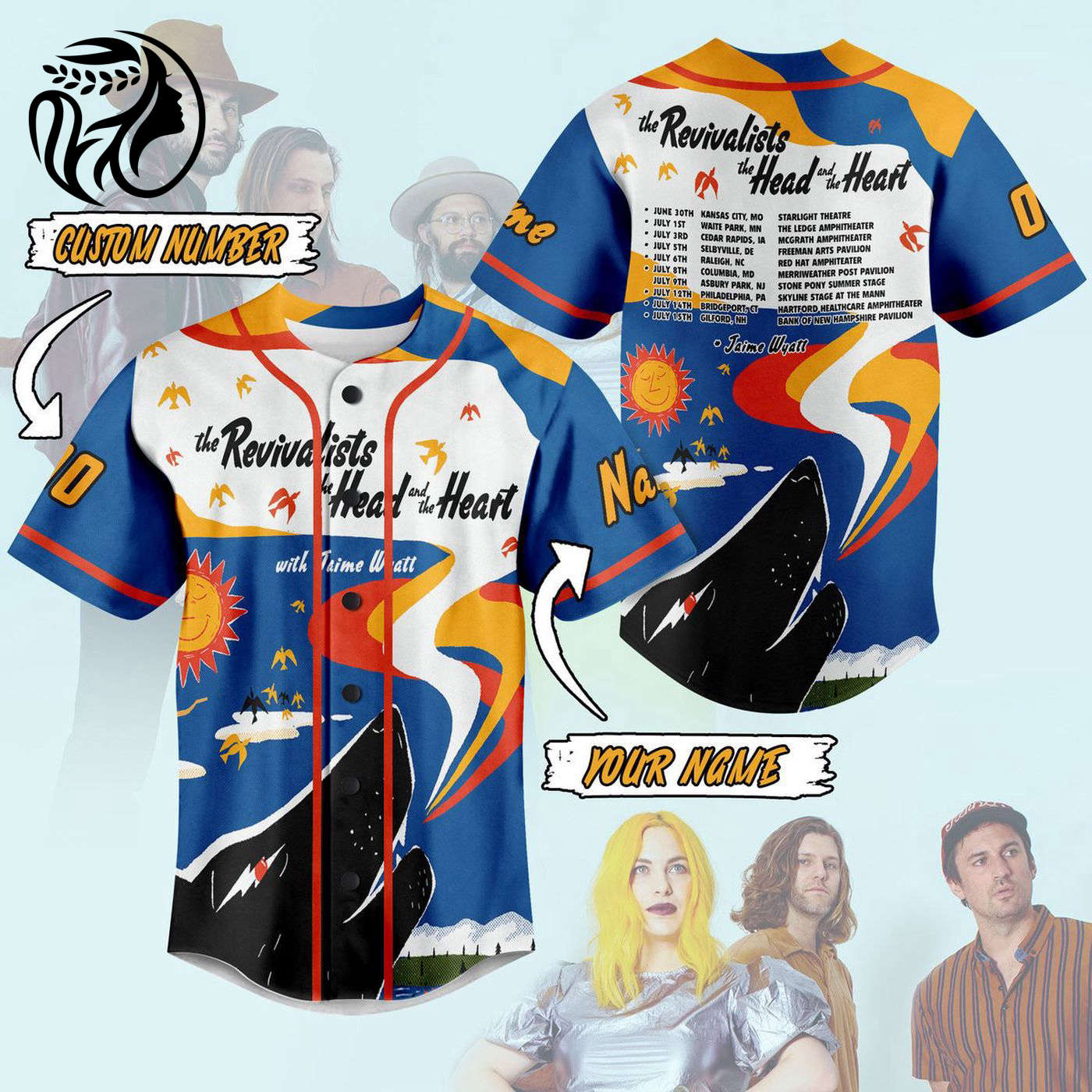 The Revivalists Baseball Jersey For Men Women And Kids Gift