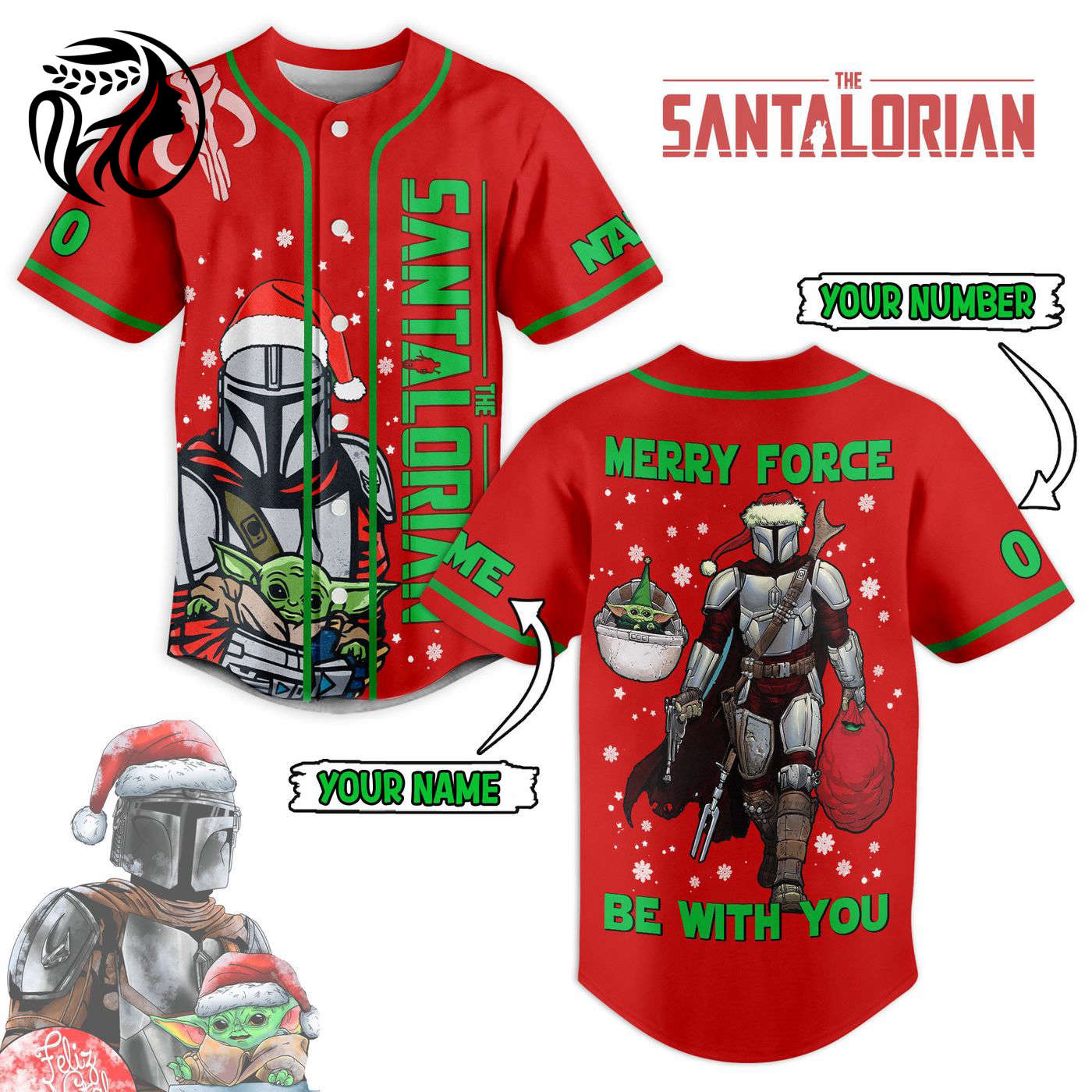 The Santalorian Baseball Jersey For Men Women And Kids Gift