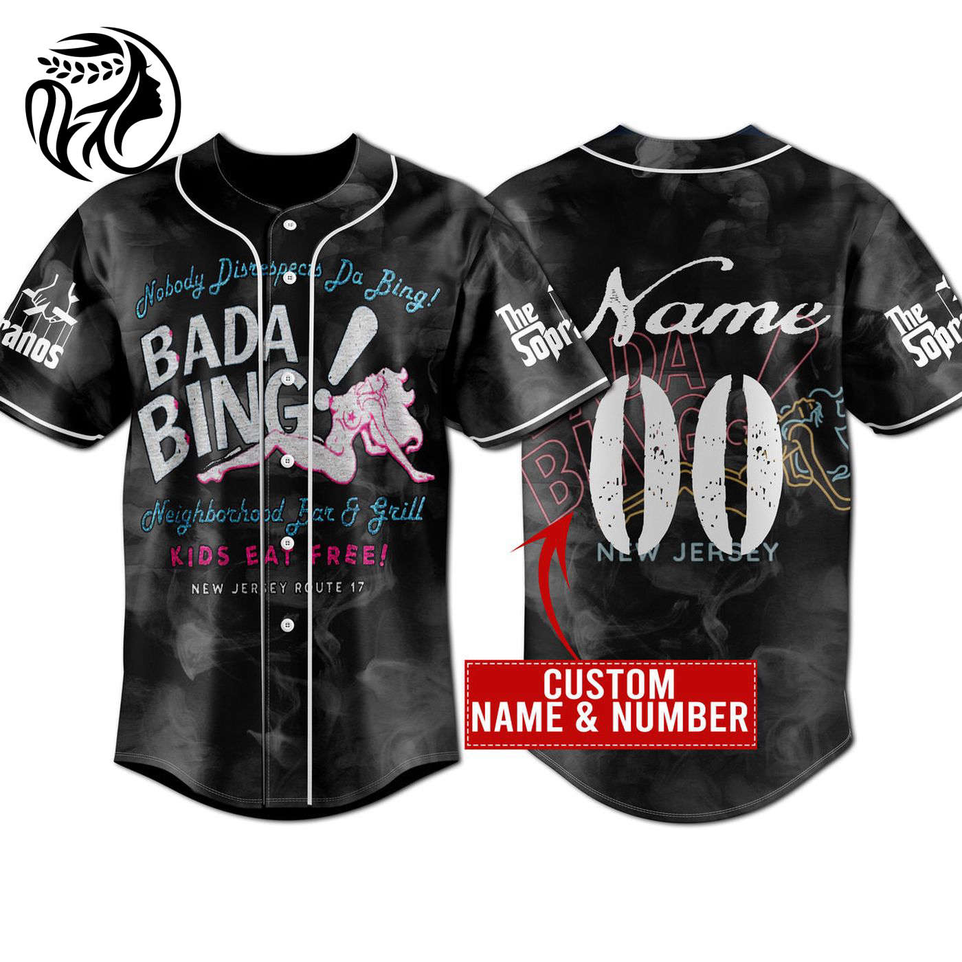 The Sopranos Bada Bing Baseball Jersey For Men Women And Kids Gift