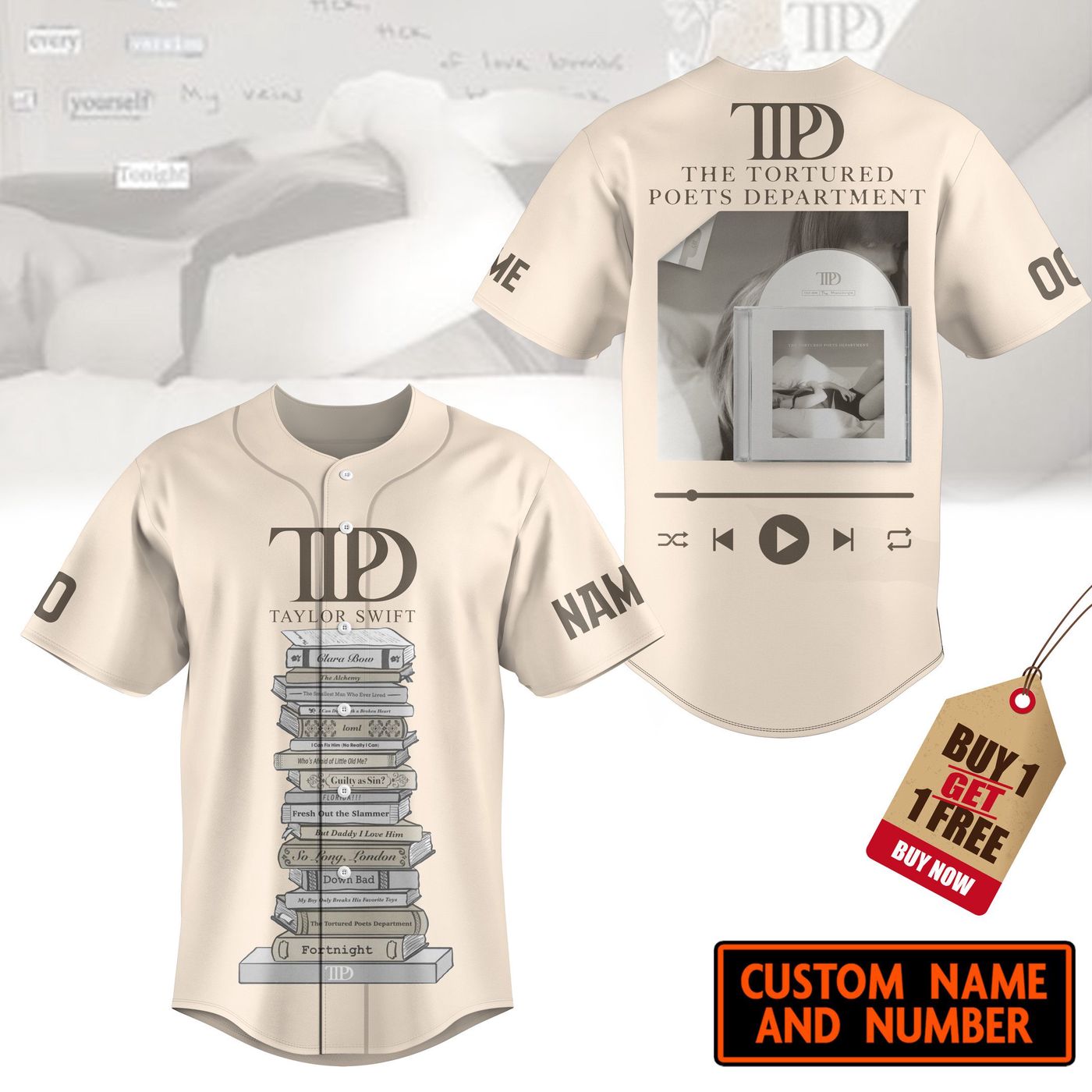 The Tortured Poets Department Baseball Jersey For Men Women And Kids Gift