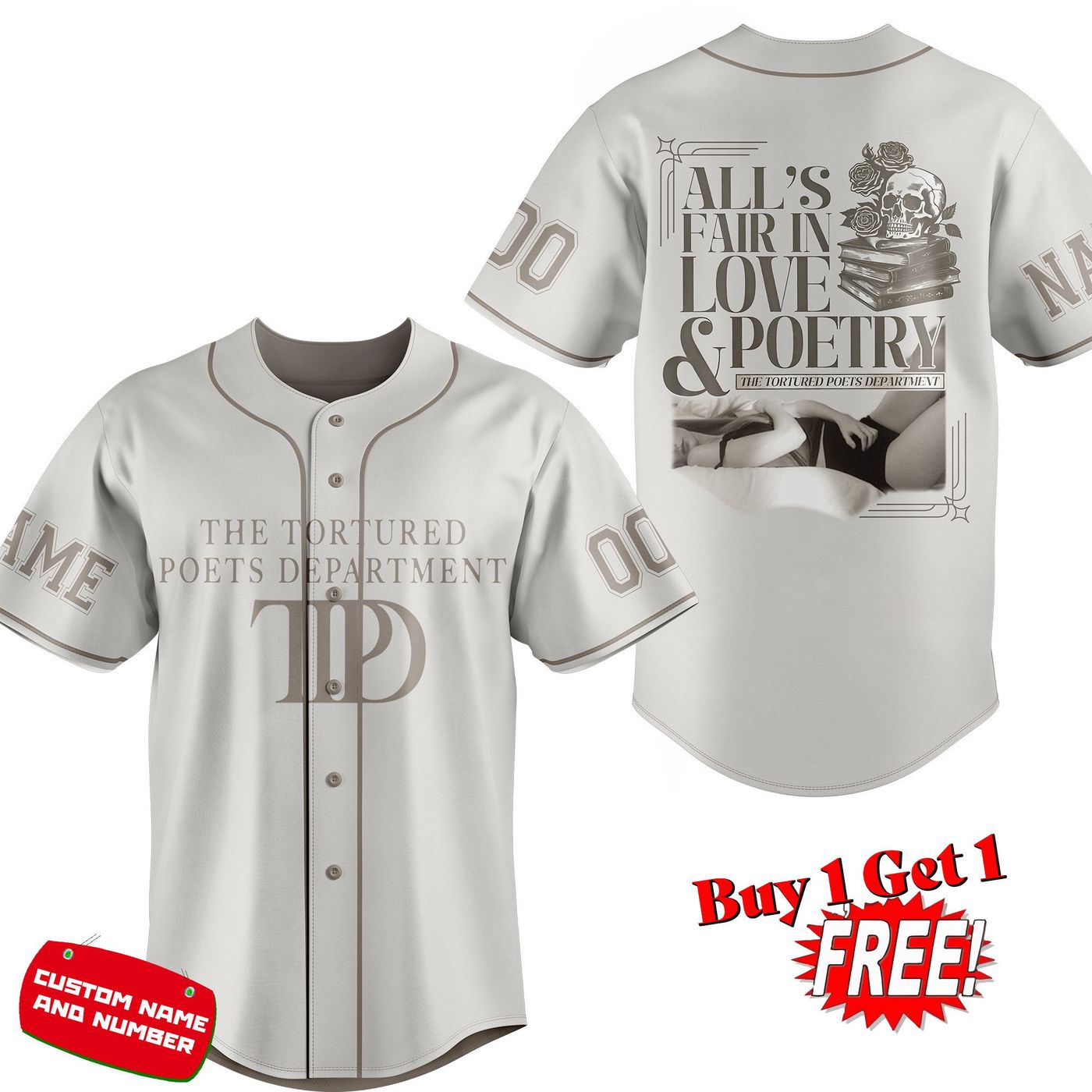 The Tortured Poets Department Baseball Jersey For Men Women And Kids Gift