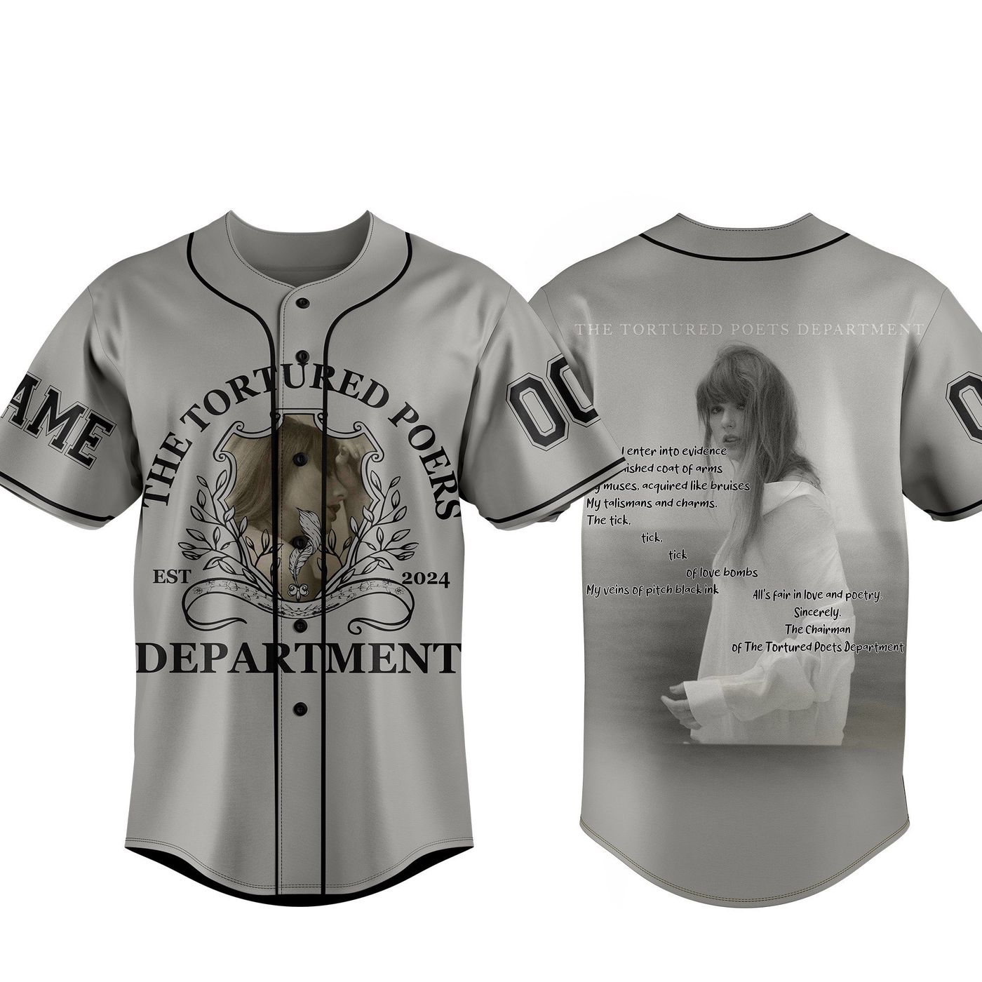 The Tortured Poets Department Baseball Jersey For Men Women And Kids Gift