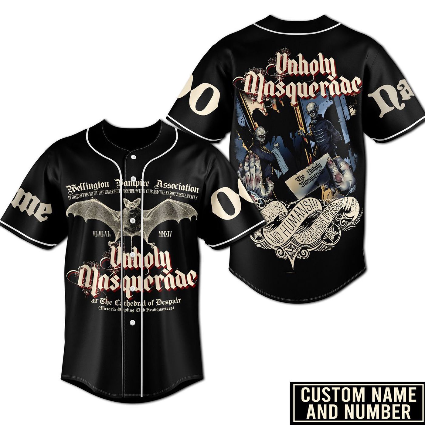 The Unholy Masquerade Baseball Jersey For Men Women And Kids Gift