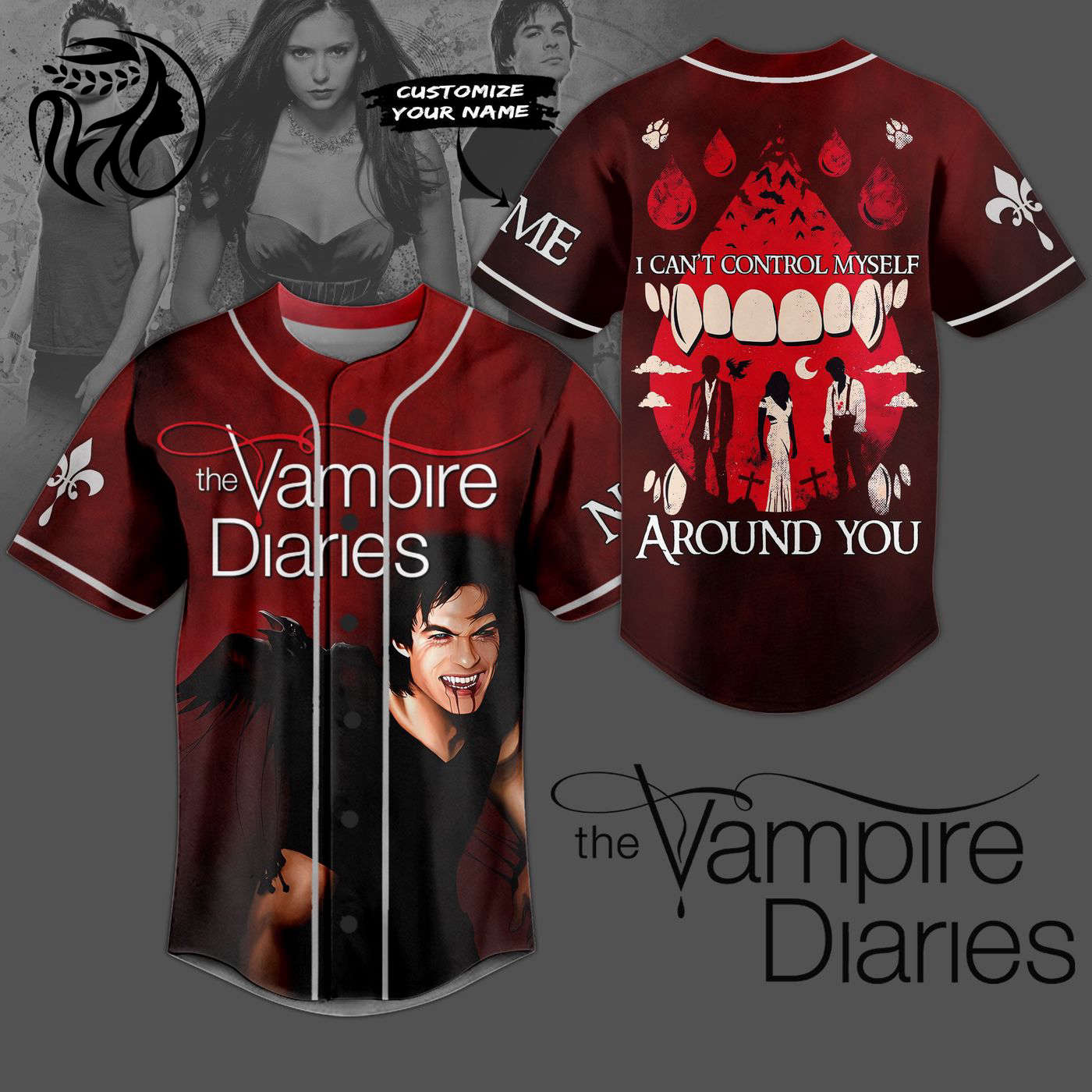 The Vampire Diaries Baseball Jersey For Men Women And Kids Gift
