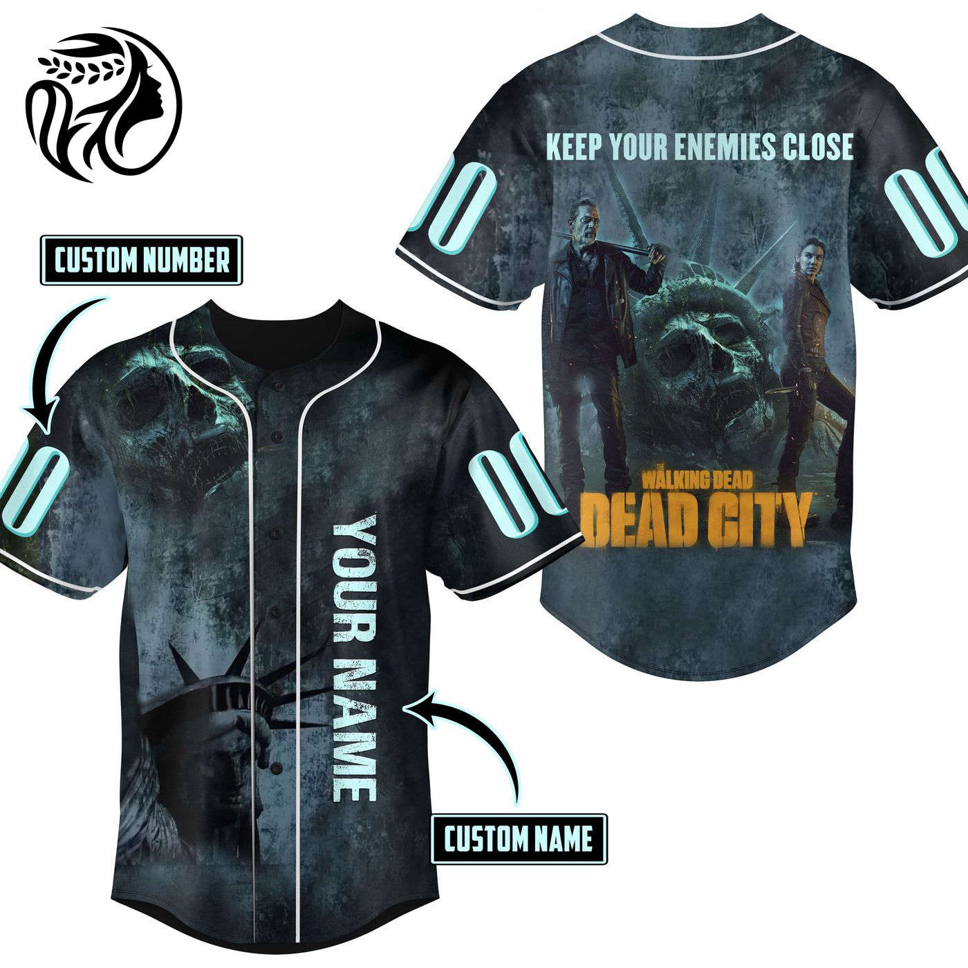 The Walking Dead Baseball Jersey For Men Women And Kids Gift