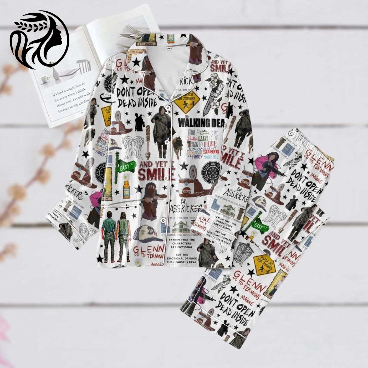 The Walking Dead Pajamas Set: Daryl Dixon Halloween PJs & More – Perfect TV Series & Horror Movie Gift for Zombie Movie Fans!
