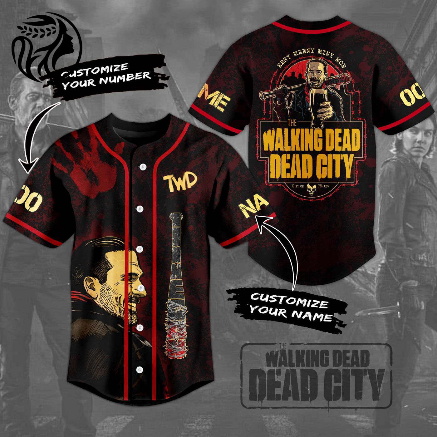 The Walking DeadBaseball Jersey For Men Women And Kids Gift
