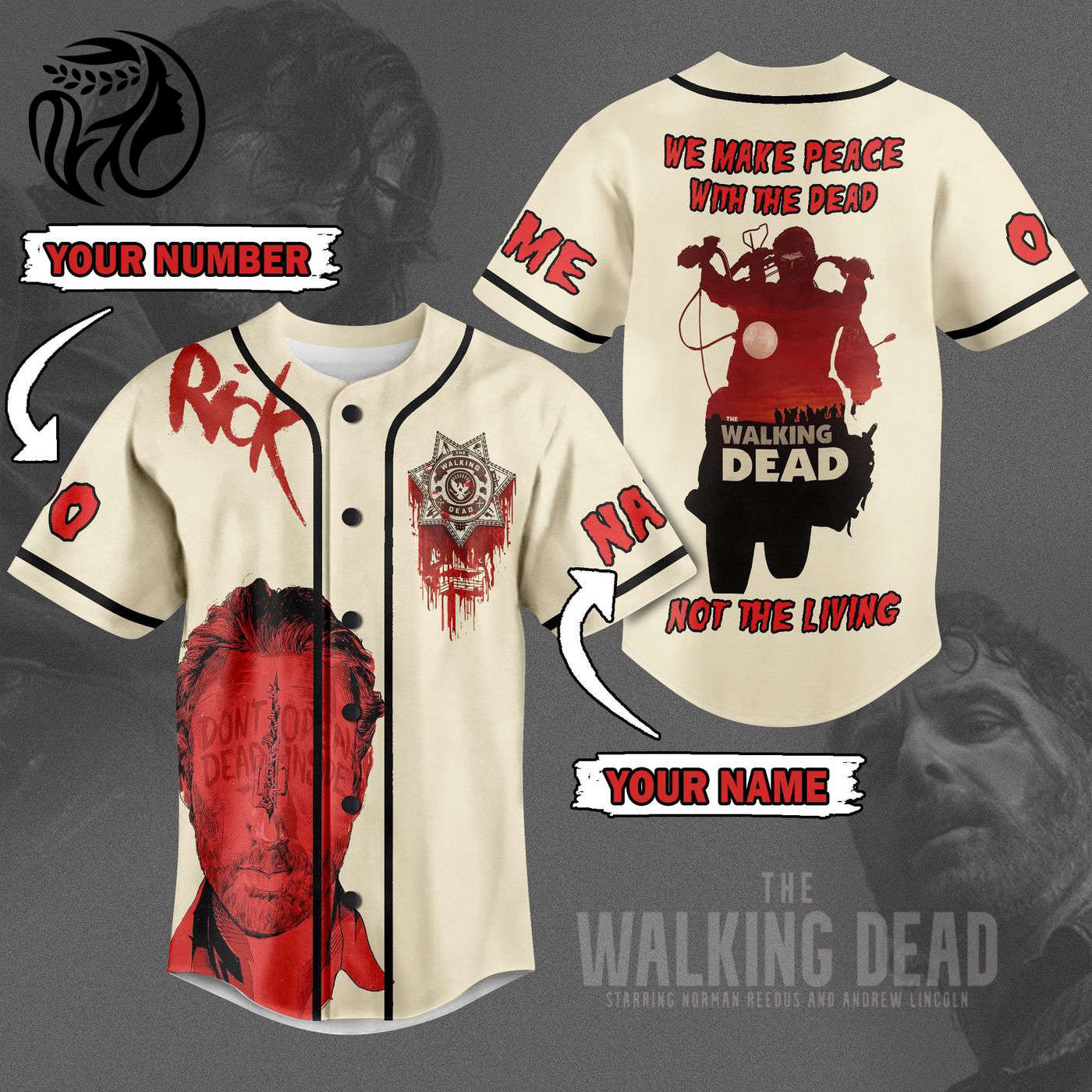 The Walking DeadBaseball Jersey For Men Women And Kids Gift