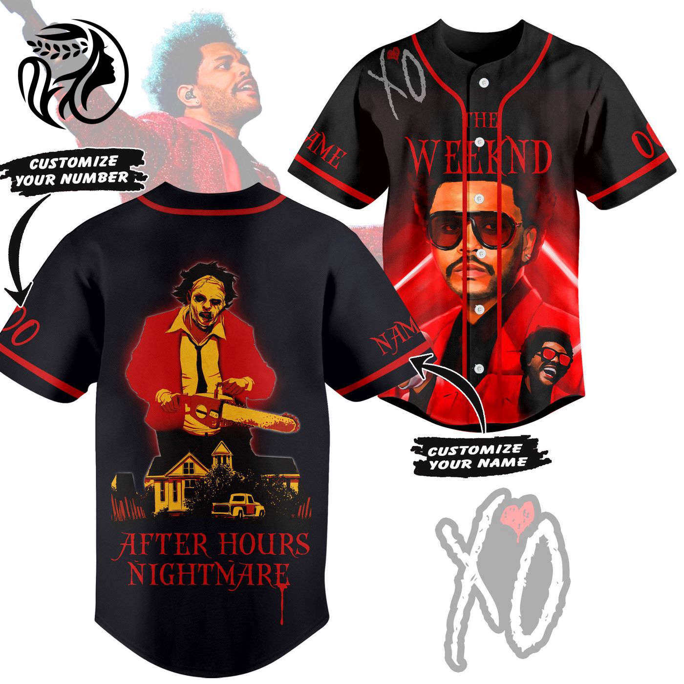 The Weeknd After Hourse Nightmare Baseball Jersey For Men Women And Kids Gift