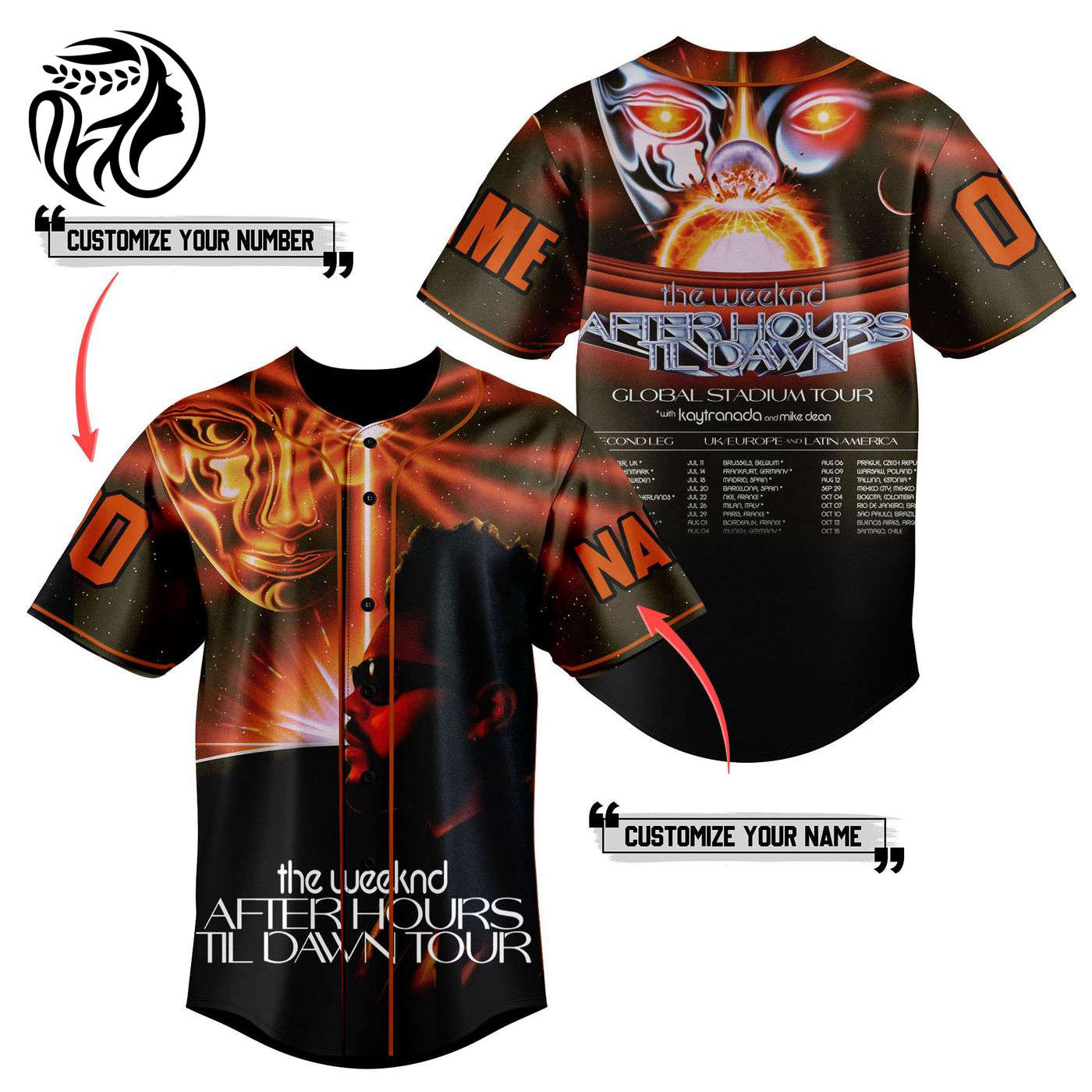 The Weeknd Baseball Jersey For Men Women And Kids Gift