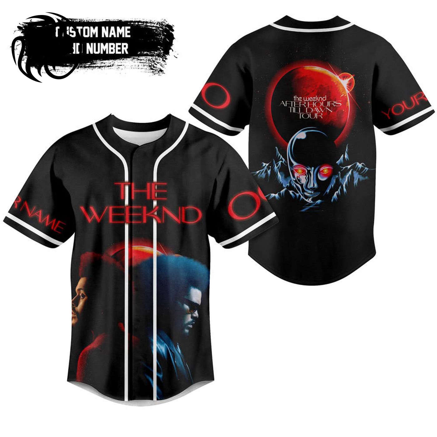 The Weeknd Baseball Jersey For Men Women And Kids Gift
