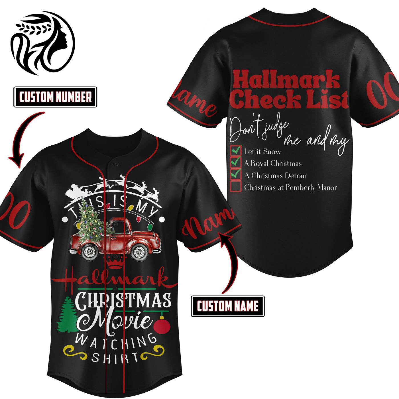 This Is My Hallmark Christmas Baseball Jersey For Men Women And Kids Gift