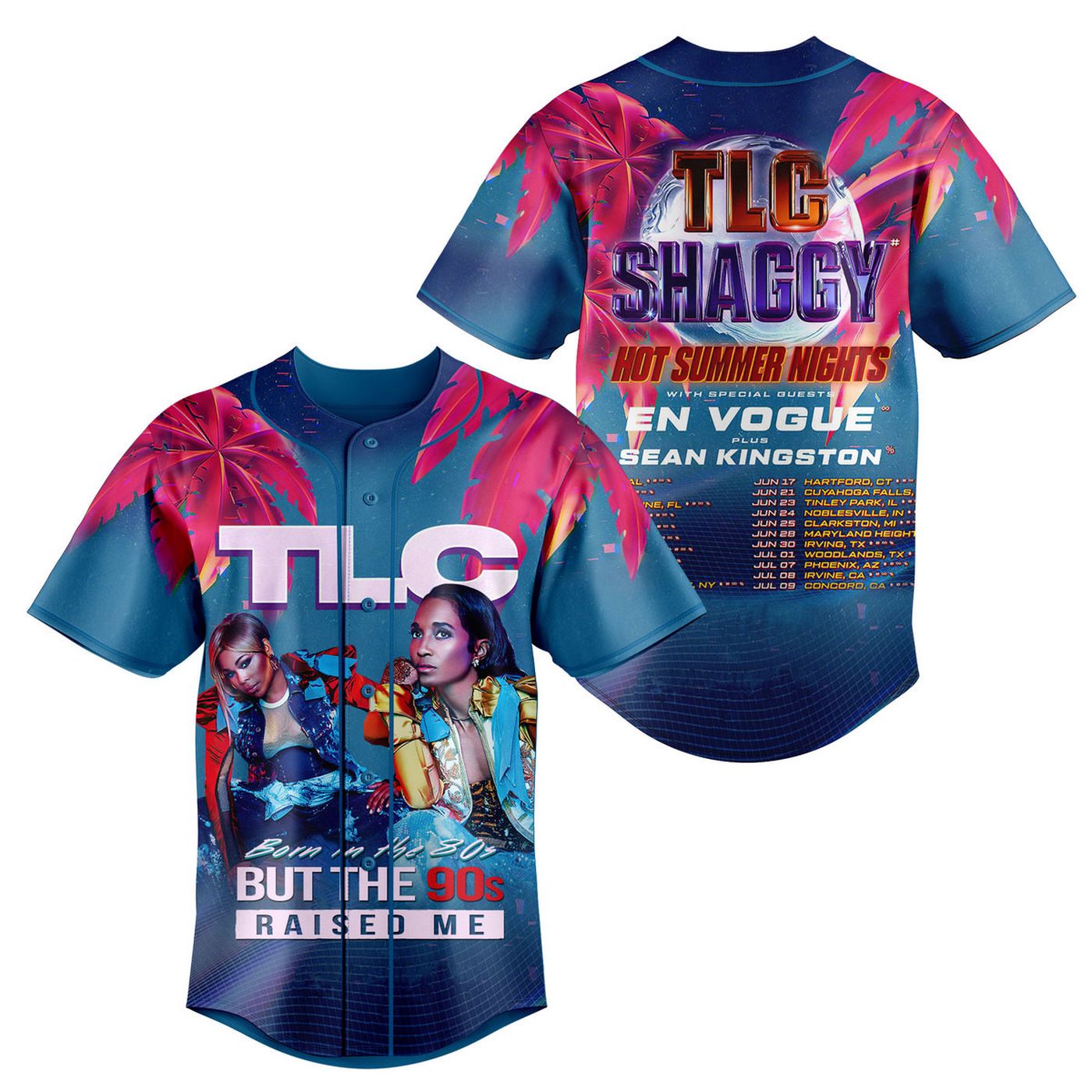 TLC Shaggy Hot Summer Nights Baseball Jersey For Men Women And Kids Gift