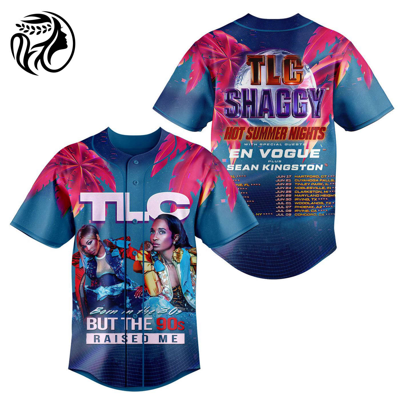 TLC Shaggy Hot Summer Nights Baseball Jersey For Men Women And Kids Gift