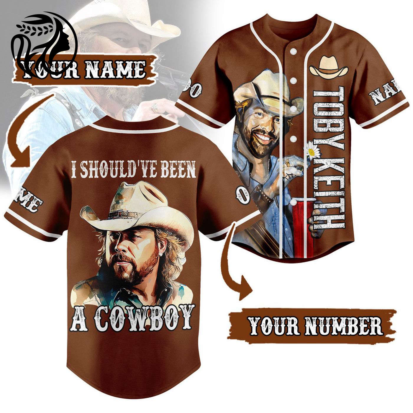 Toby Keith Baseball Jersey For Men Women And Kids Gift