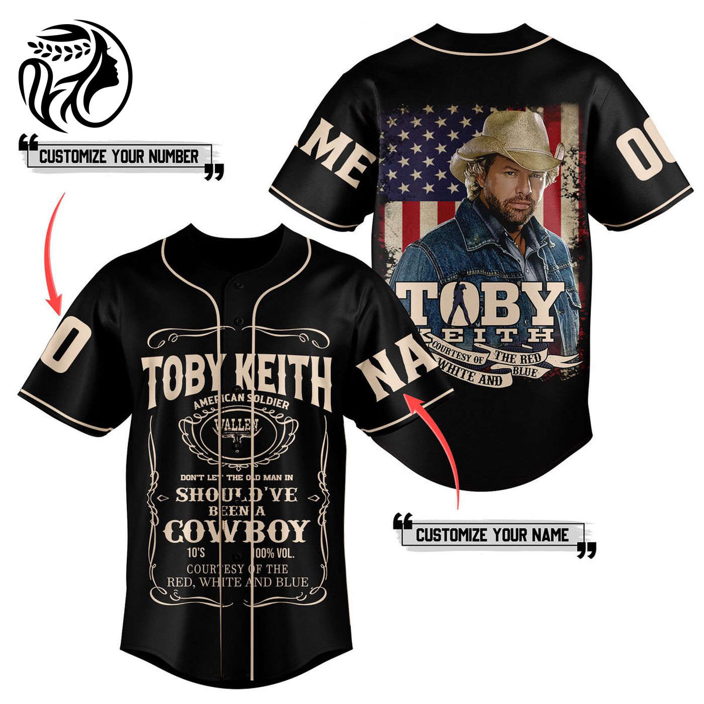 Toby Keith Baseball Jersey For Men Women And Kids Gift