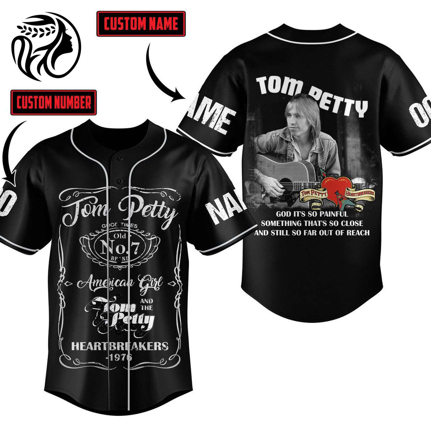 Tom Petty Baseball Jersey For Men Women And Kids Gift