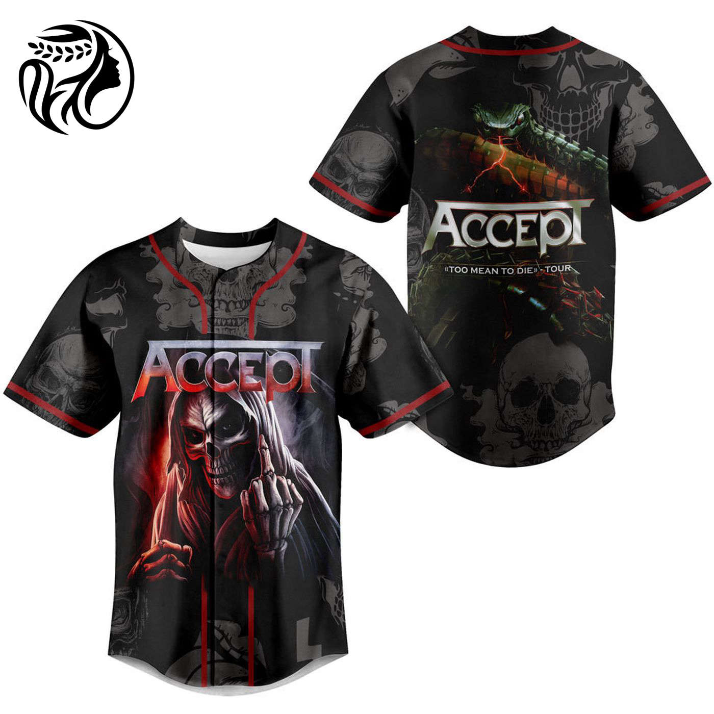 Too Mean to Die Tour Accept Baseball Jersey For Men Women And Kids Gift