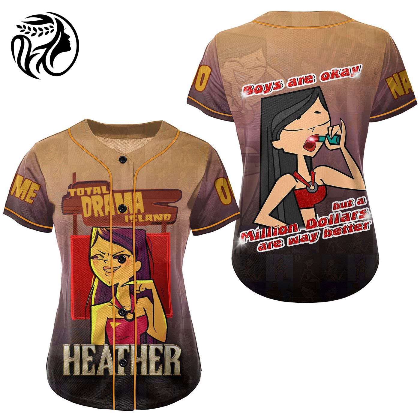 Total Drama Baseball Jersey For Men Women And Kids Gift