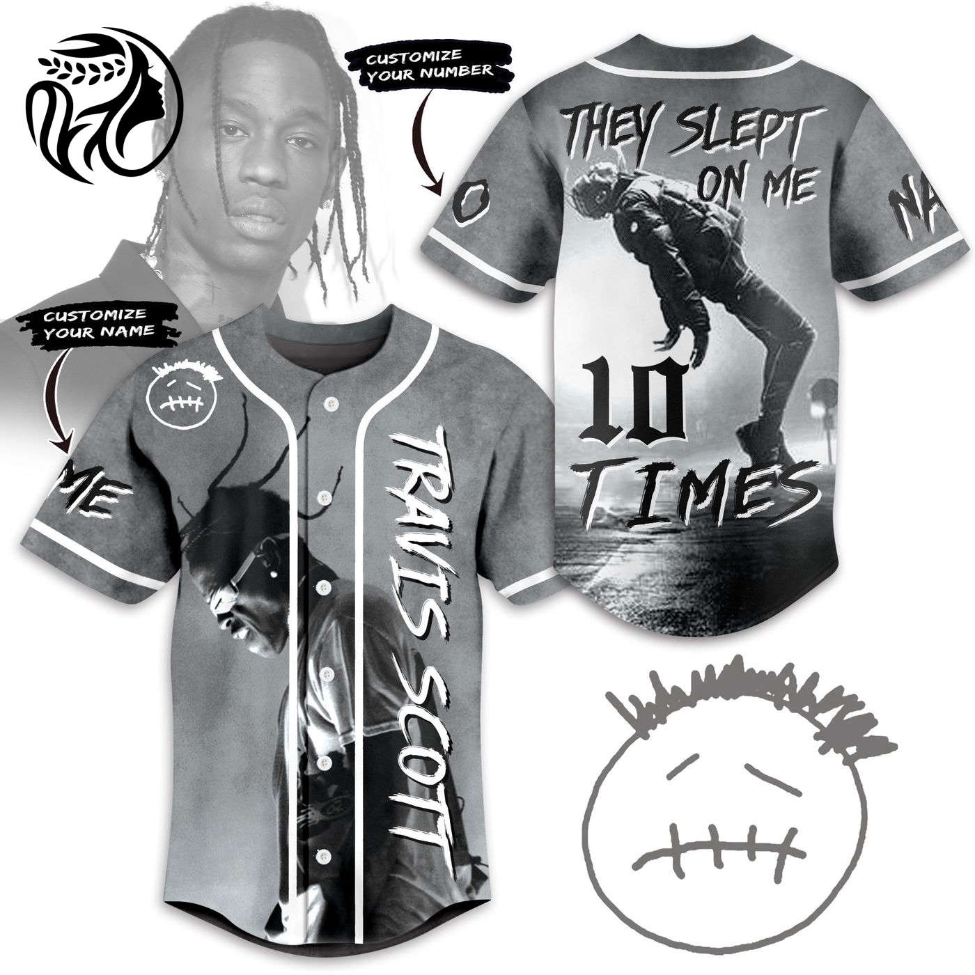 Travis Scott Baseball Jersey For Men Women And Kids Gift
