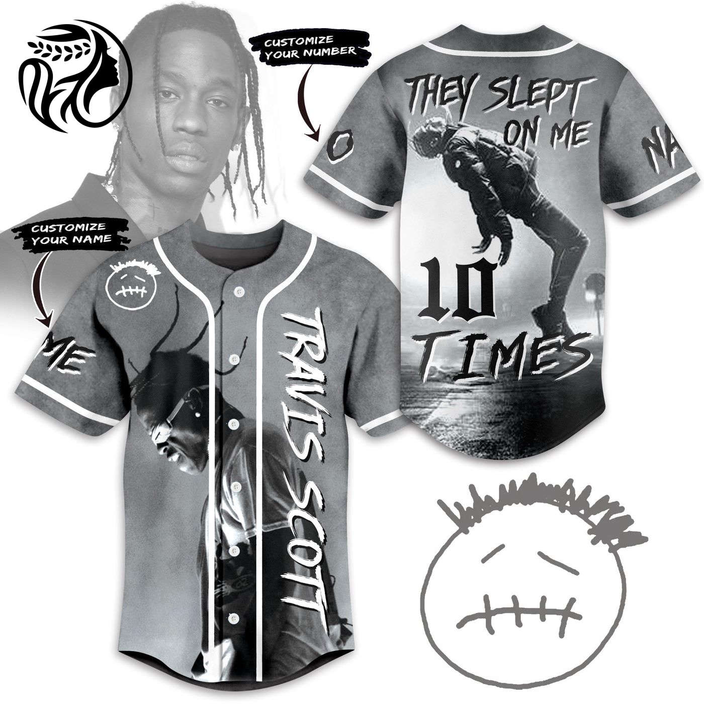 Travis Scott Baseball Jersey For Men Women And Kids Gift