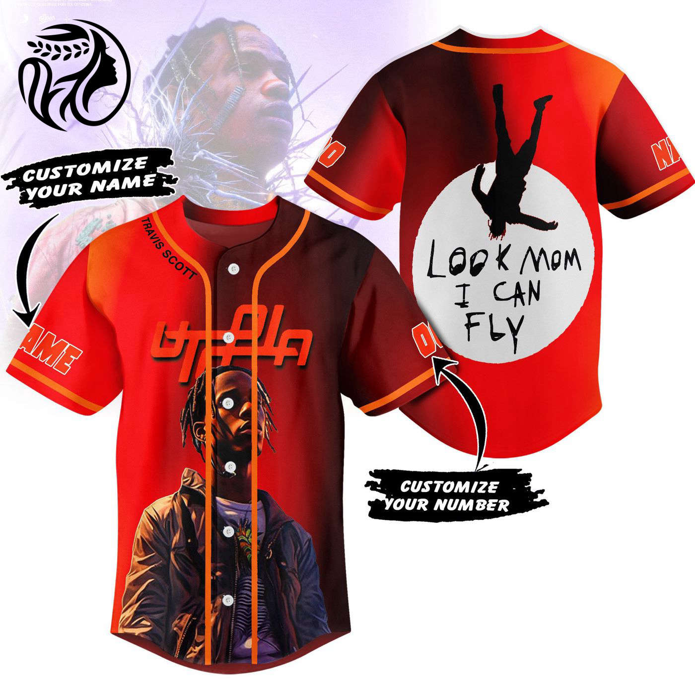 Travis Scott Baseball Jersey For Men Women And Kids Gift