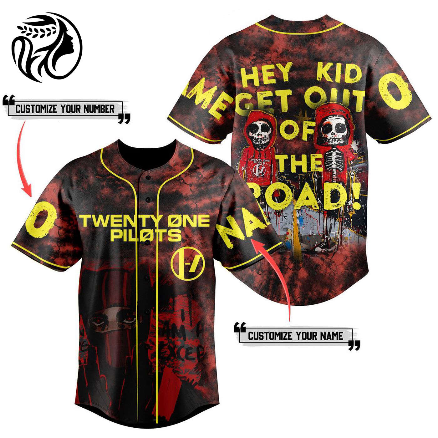 Twenty One Pilots Baseball Jersey For Men Women And Kids Gift