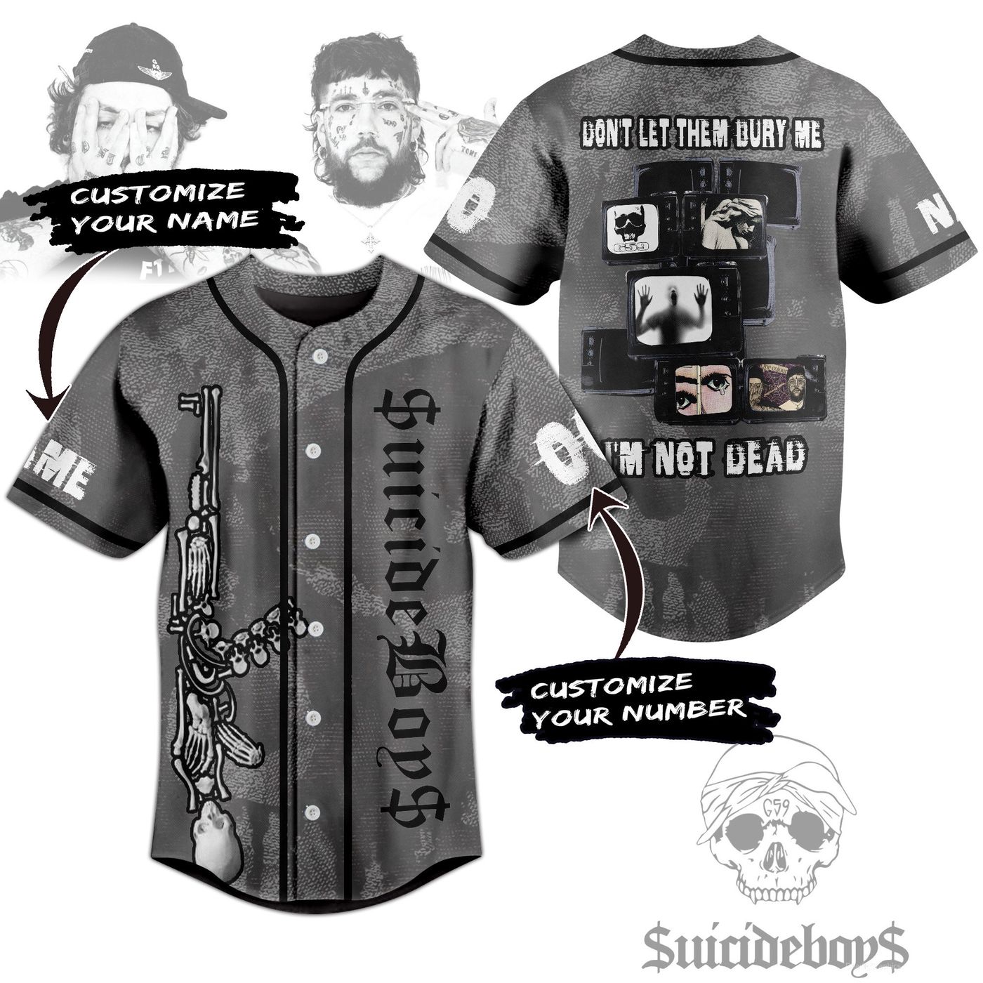 $uicideboy$ Baseball Jersey For Men Women And Kids Gift