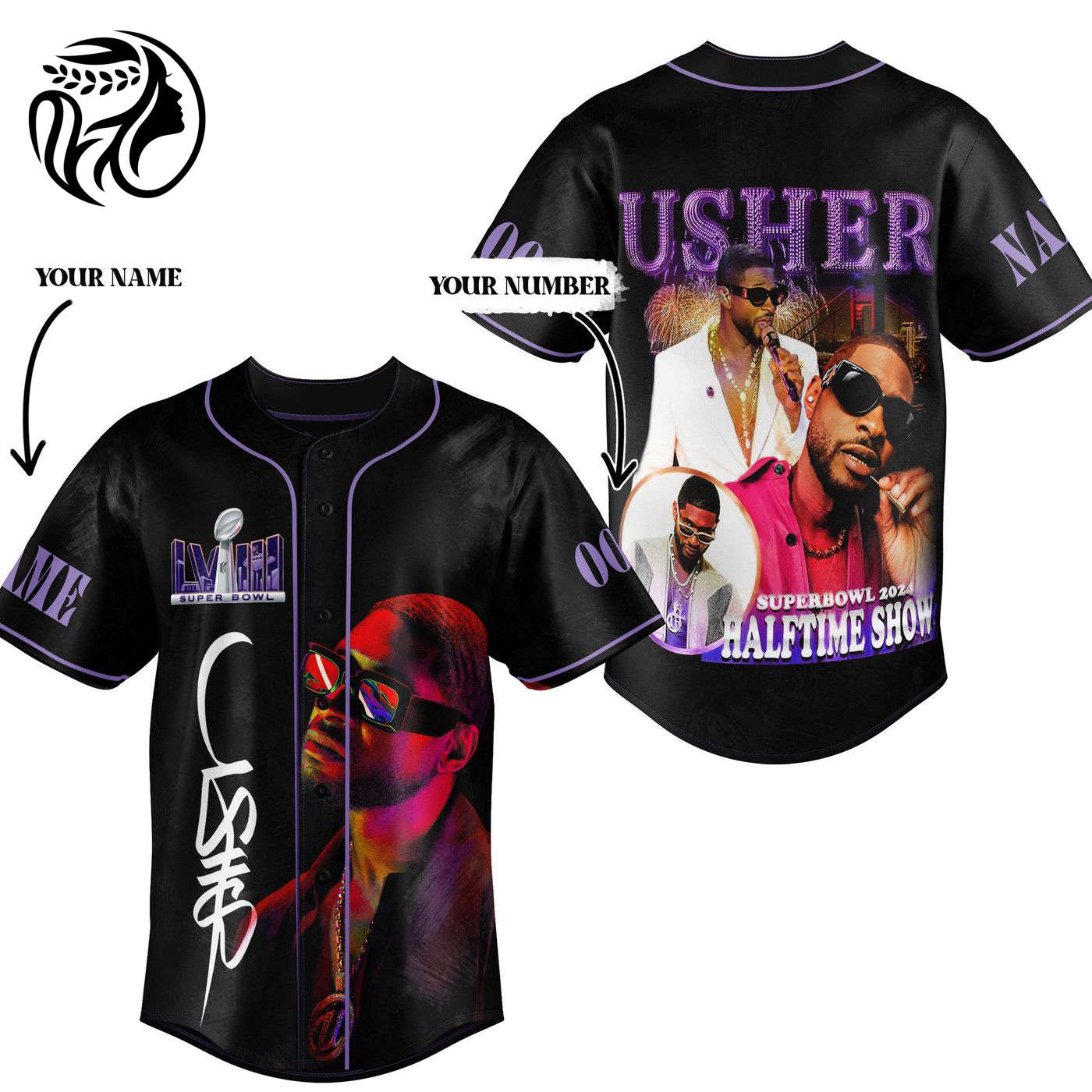 Usher Baseball Jersey For Men Women And Kids Gift