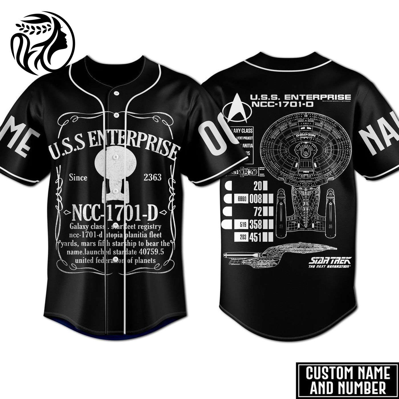 USS Enterprise Baseball Jersey For Men Women And Kids Gift