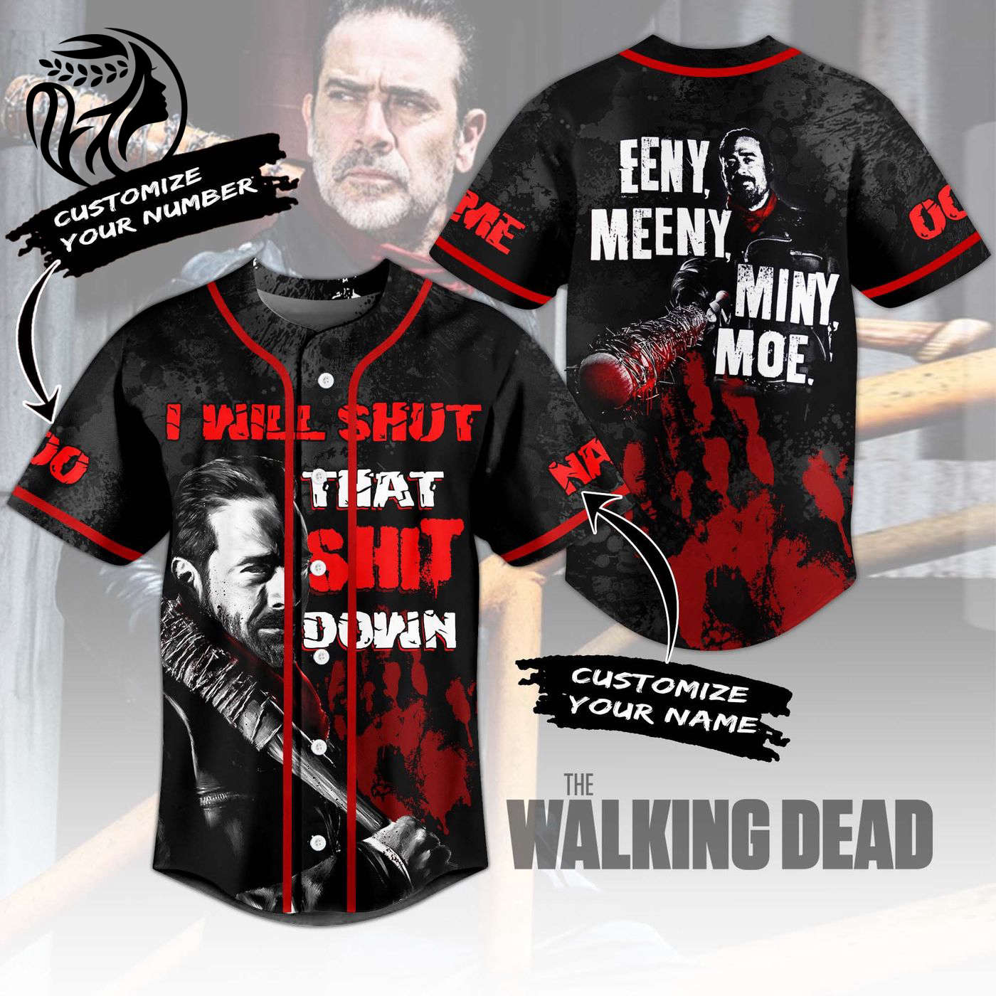 Walking Dead Baseball Jersey For Men Women And Kids Gift