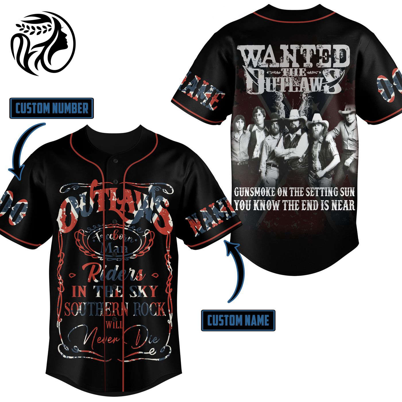 Wanted The Outlaws Baseball Jersey For Men Women And Kids Gift