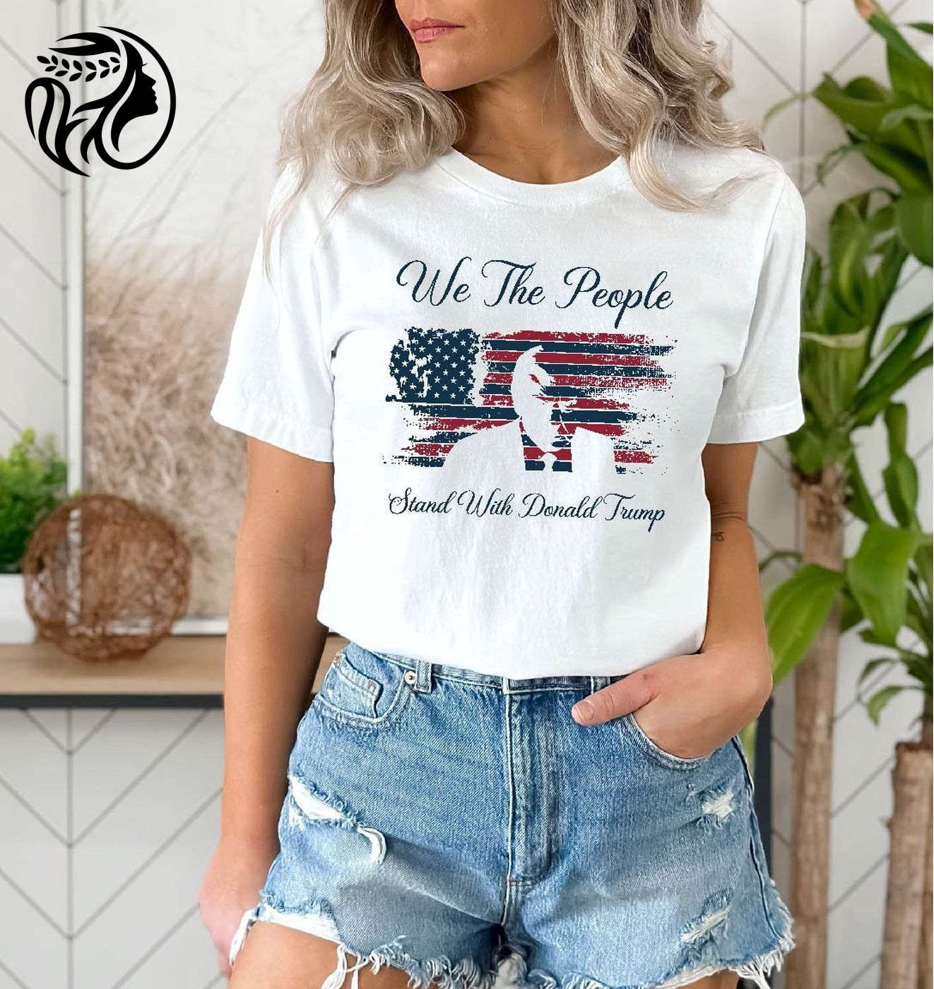 Stand with Donald Trump in 2024: Support Trump Shirt Politics Tee – Republican Shirt