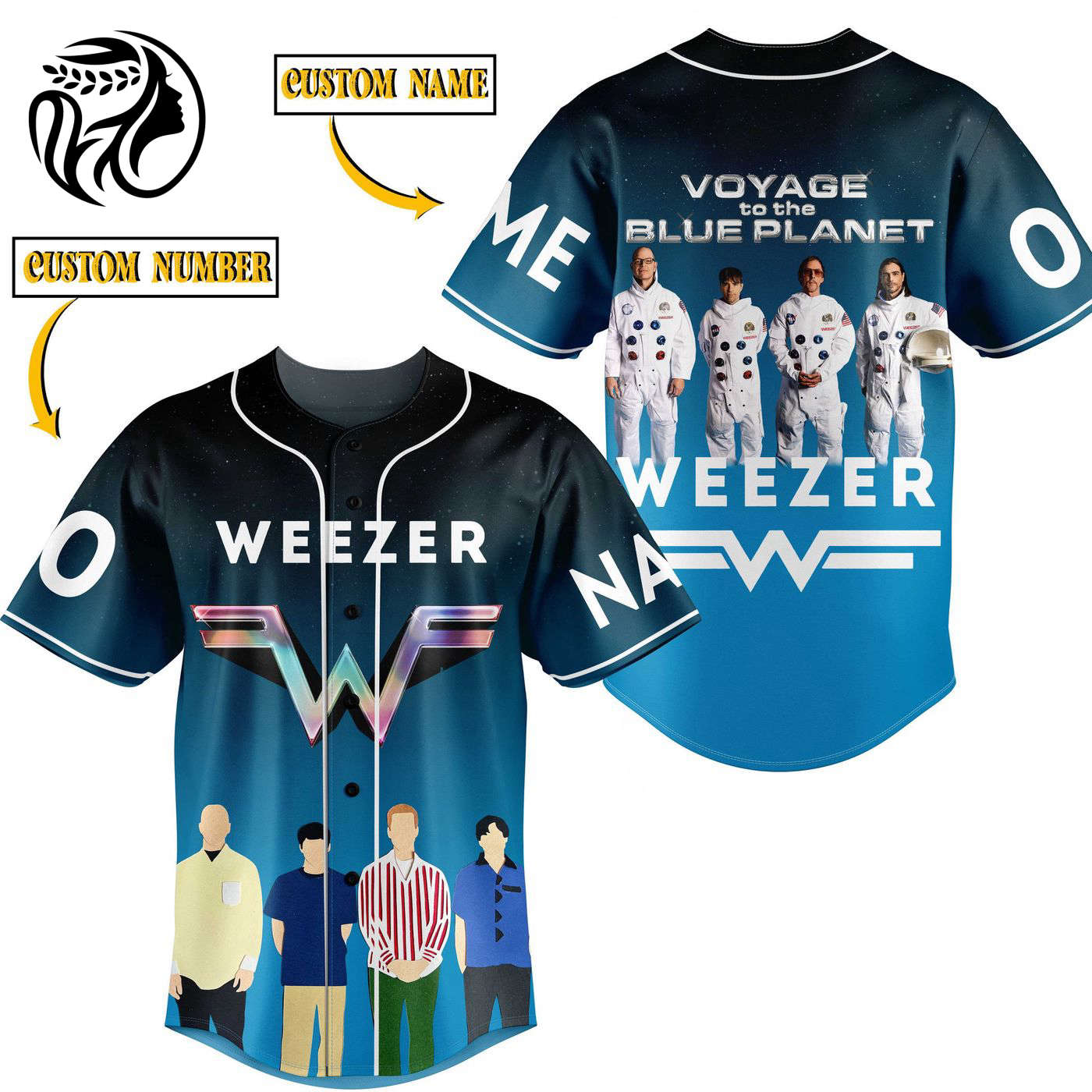 Weezer Baseball Jersey For Men Women And Kids Gift