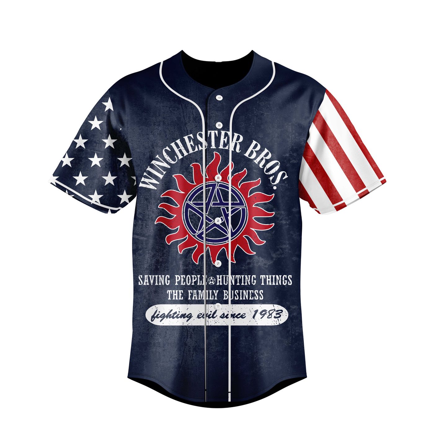 Winchester Bros Baseball Jersey For Men Women And Kids Gift