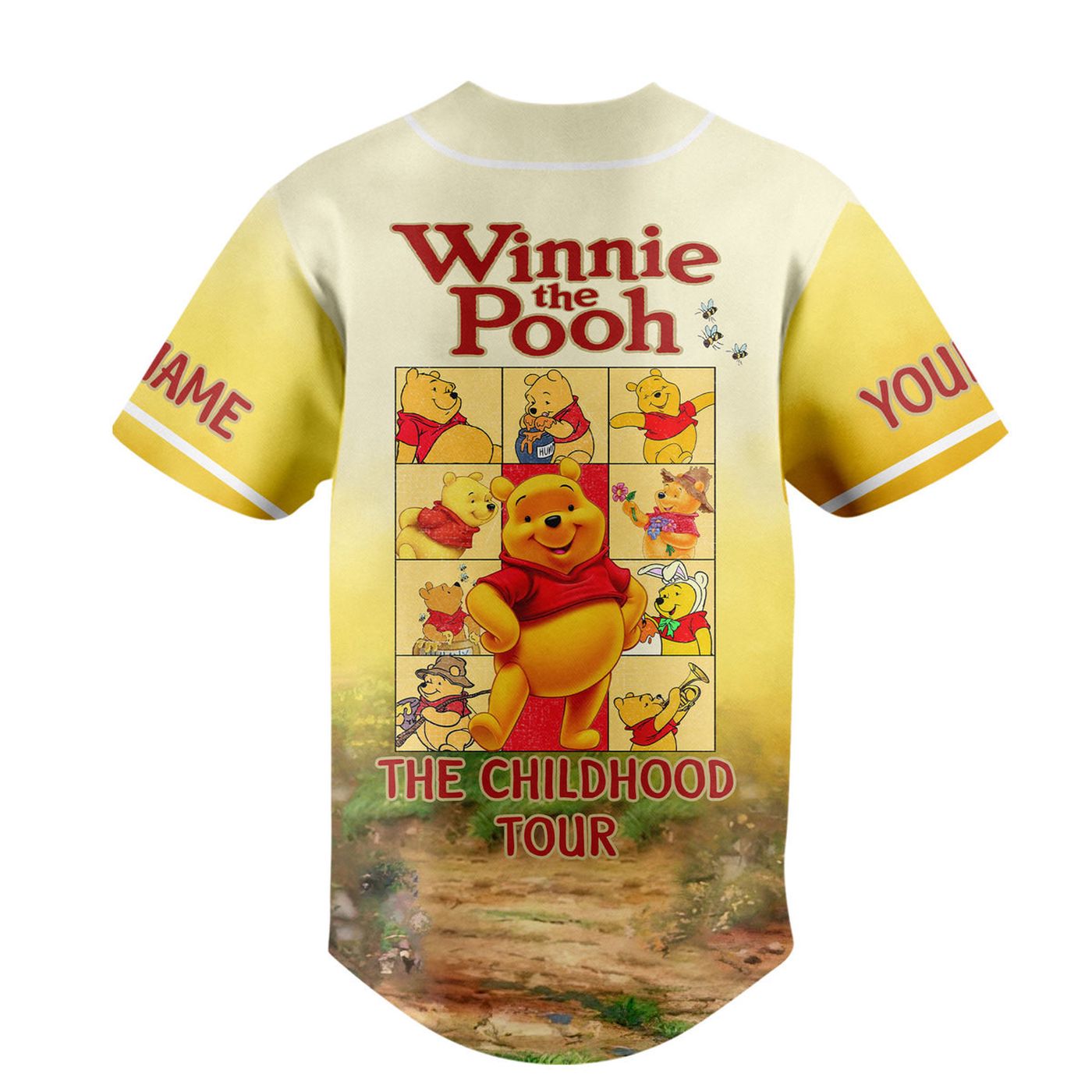 Winnie the Pooh Baseball Jersey For Men Women And Kids Gift