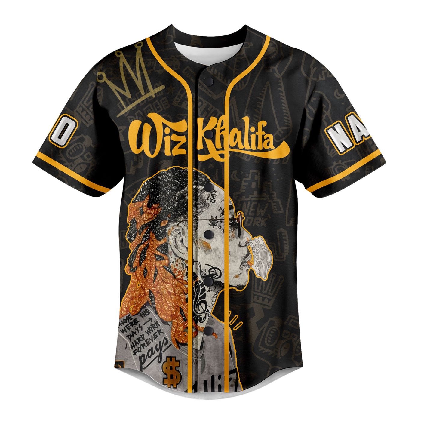 Wiz Khalifa Baseball Jersey For Men Women And Kids Gift