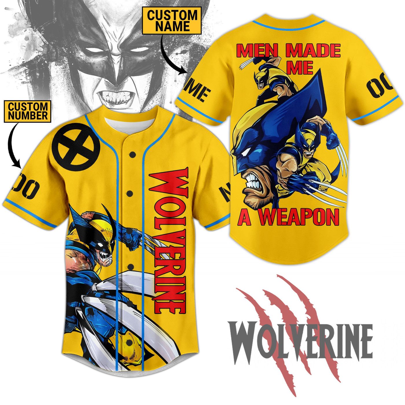 Wolverine Baseball Jersey For Men Women And Kids Gift