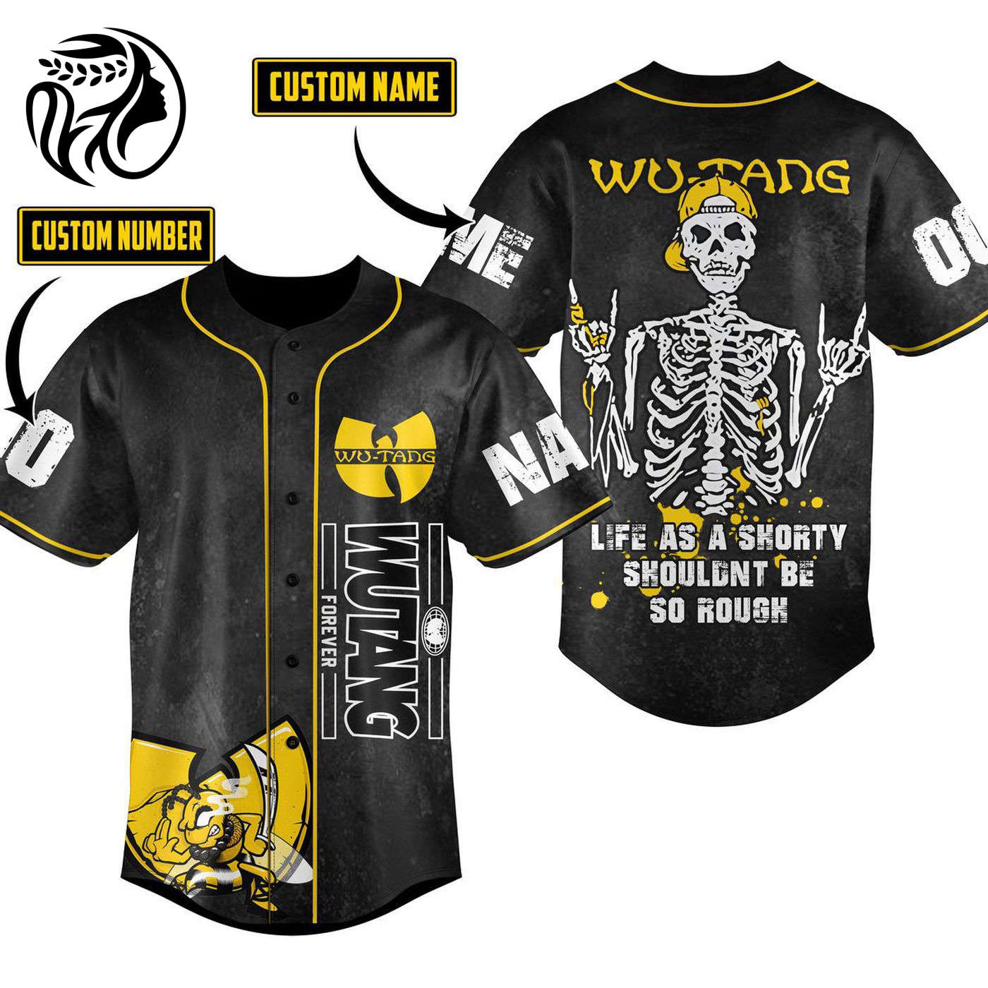 Wu Tang Clan Baseball Jersey For Men Women And Kids Gift
