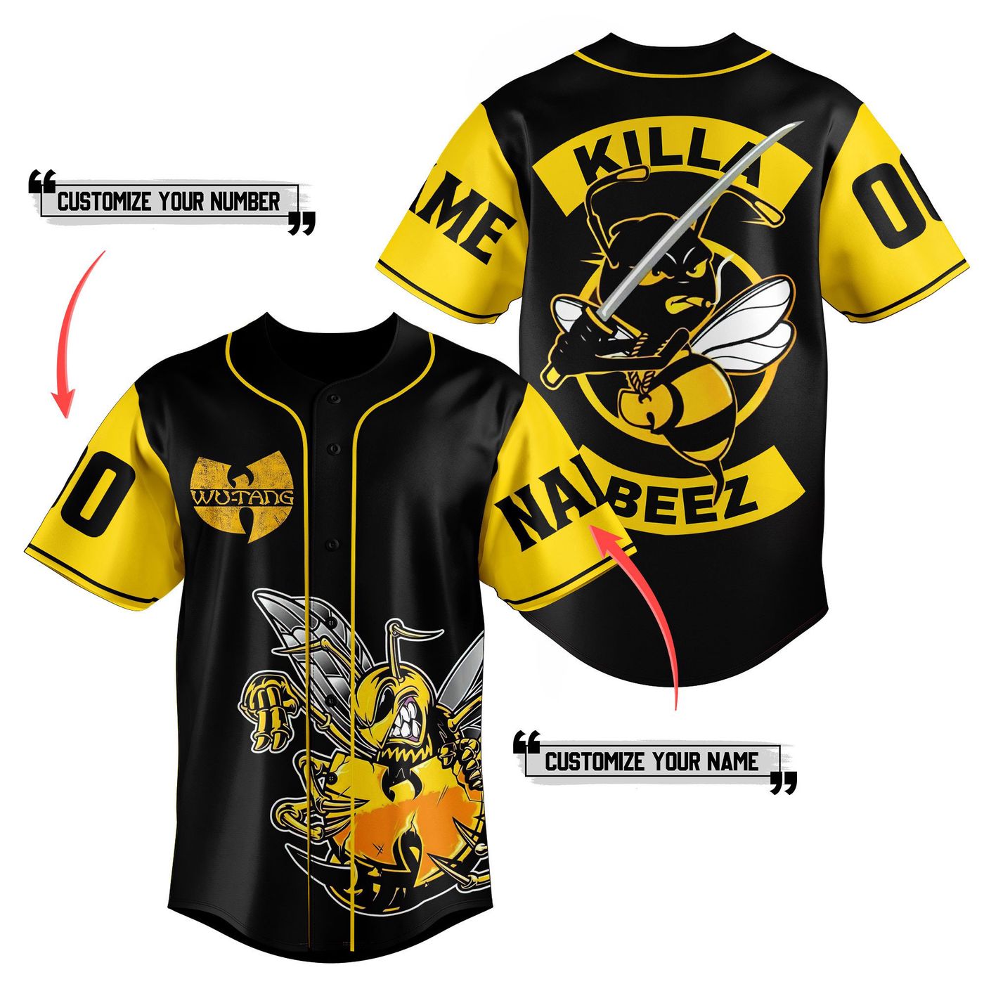 Wu Tang Clan Baseball Jersey For Men Women And Kids Gift