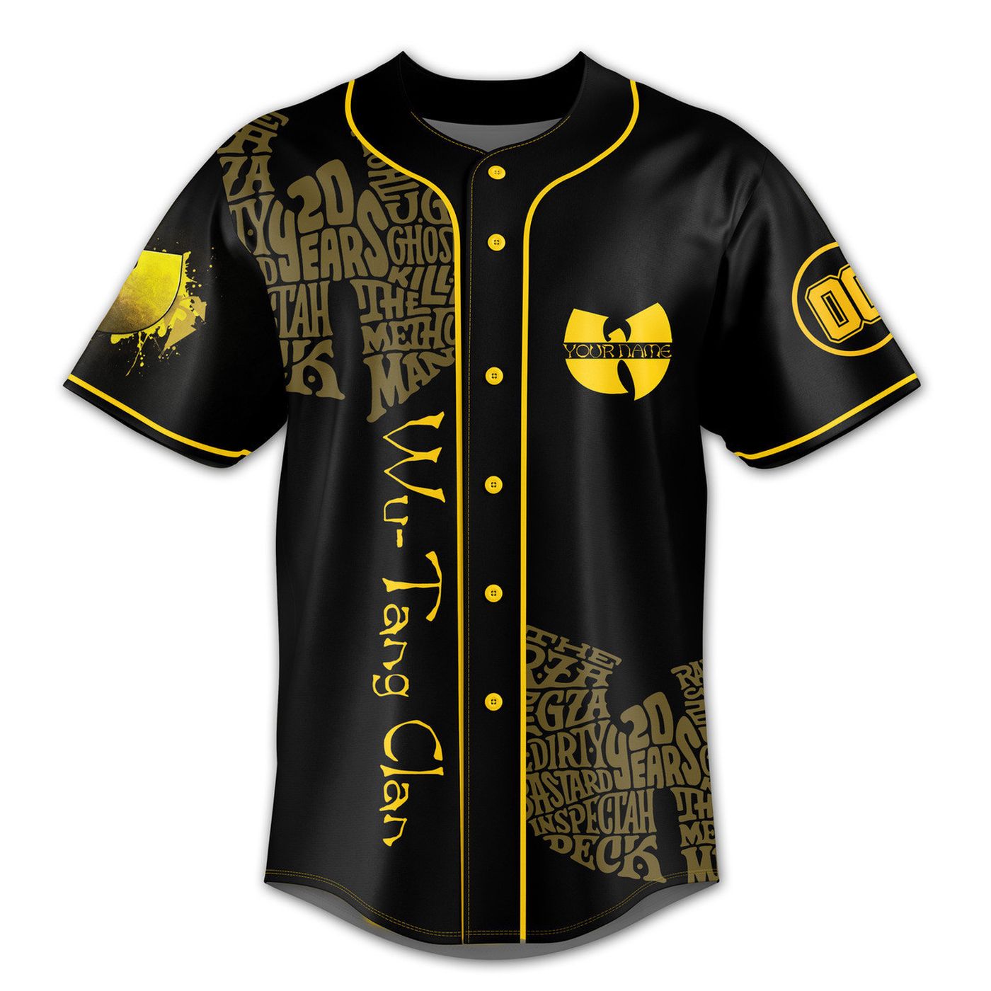 Wu Tang Clan Baseball Jersey For Men Women And Kids Gift