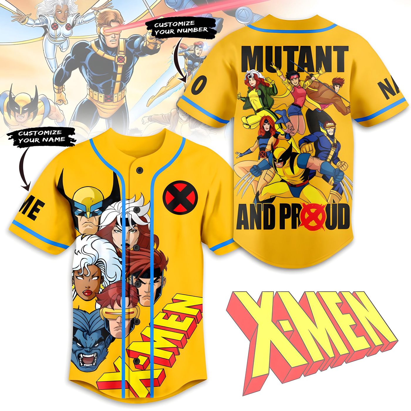 X-Men Baseball Jersey For Men Women And Kids Gift