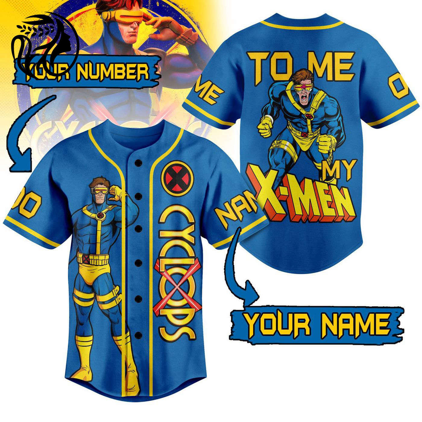 X-Men Baseball Jersey For Men Women And Kids Gift