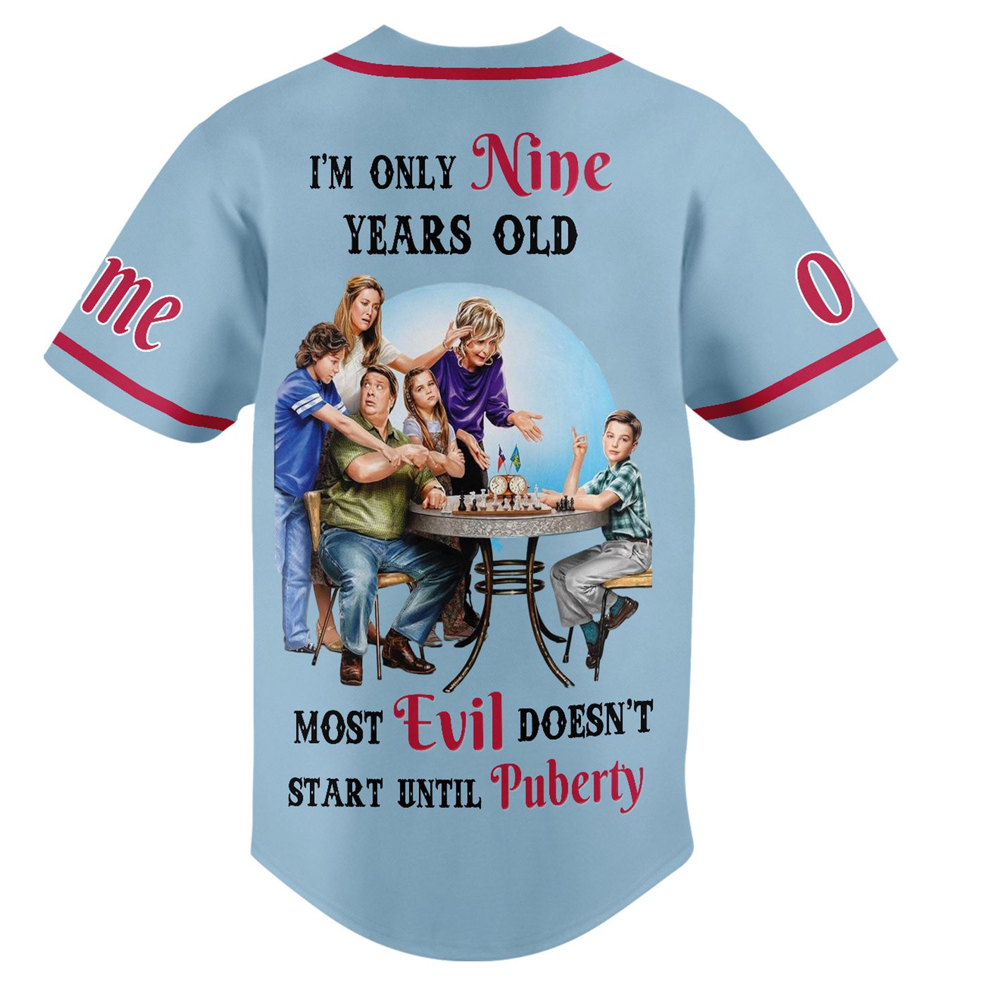 Young Sheldon Baseball Jersey For Men Women And Kids Gift