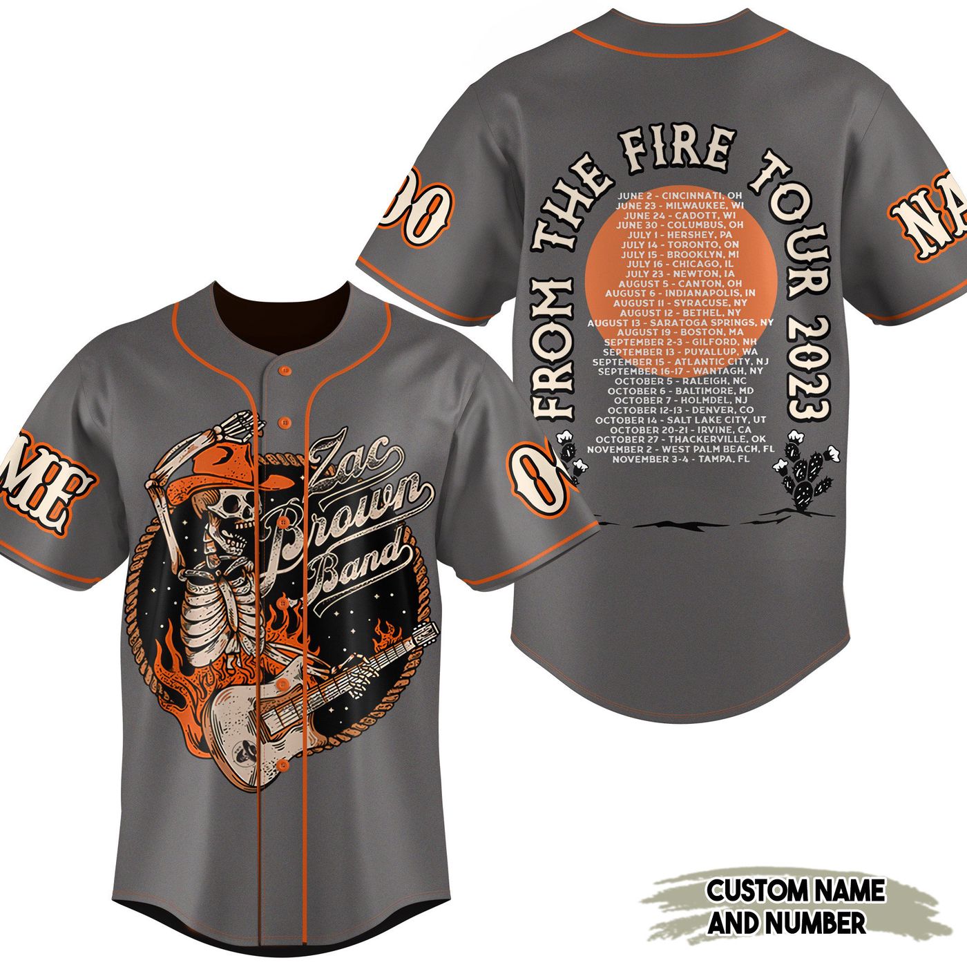 Zac Brown Band Baseball Jersey For Men Women And Kids Gift