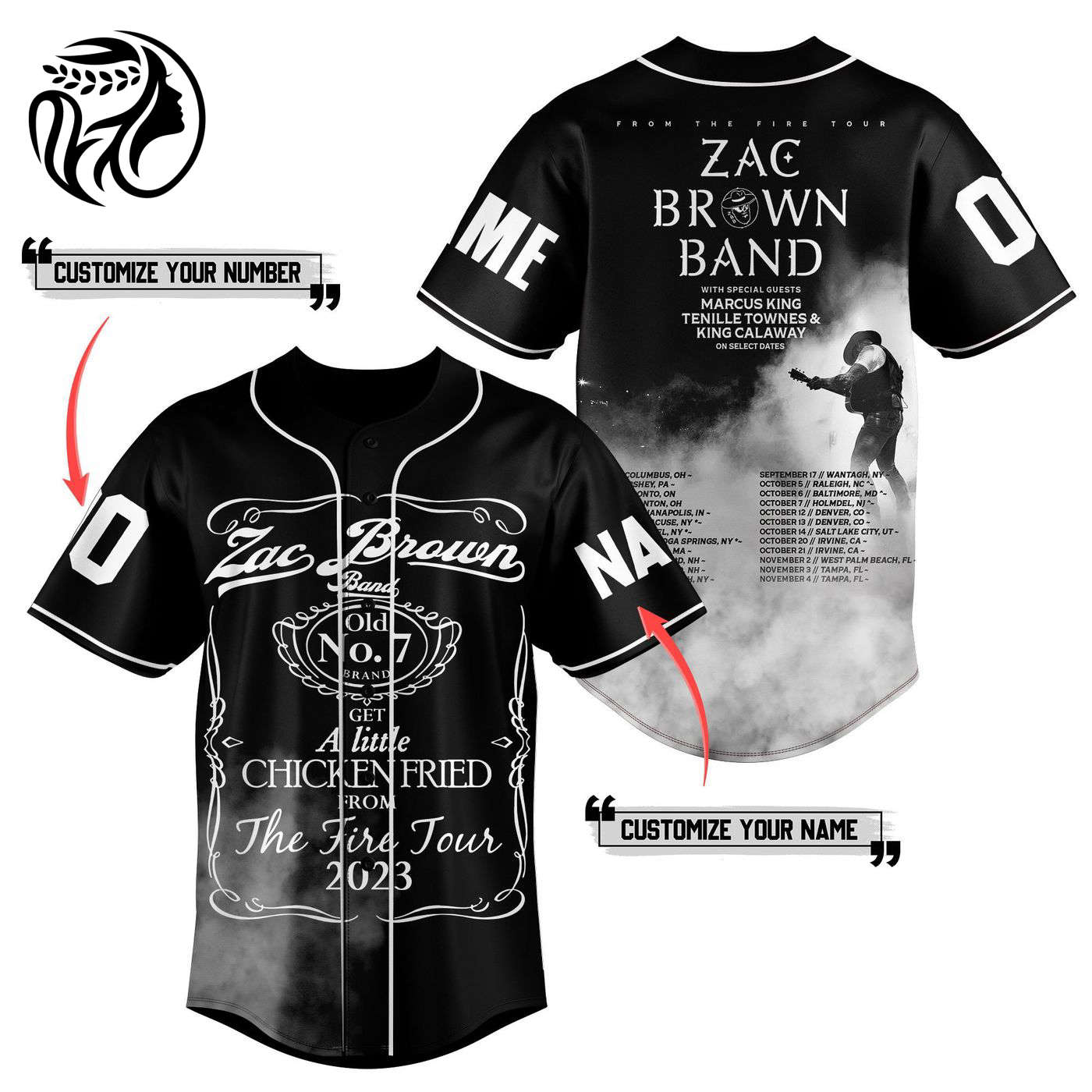 Zac Brown Band Baseball Jersey For Men Women And Kids Gift