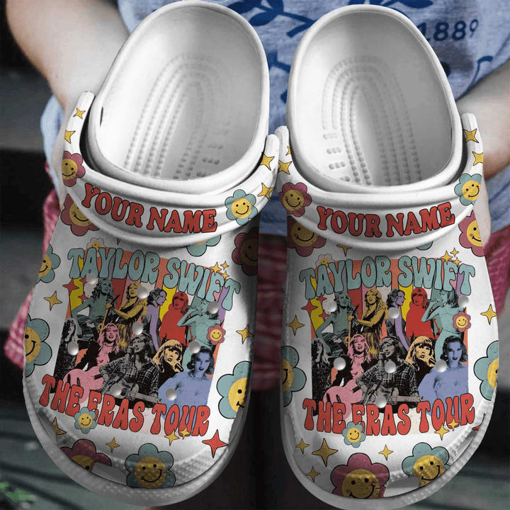 Cute Floral Clogs: Unisex Taylor Swift Tour Clogs for Music Fans